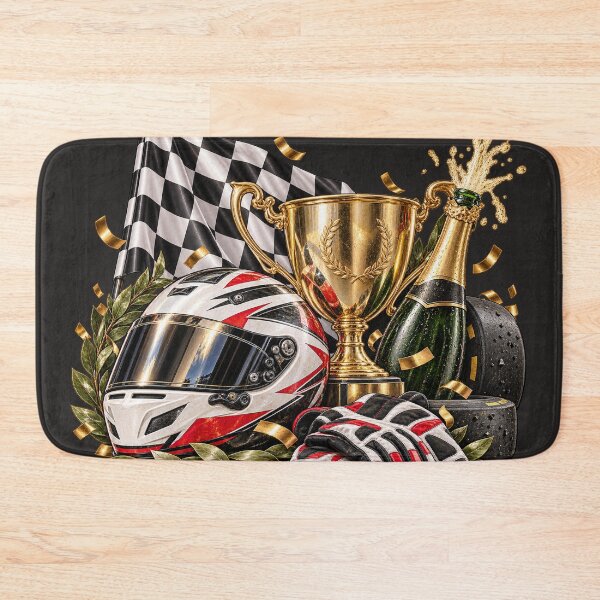 Item preview, Formula One Racing Podium – Motorsport Helmet & Trophy Sticker – Racing Fan Gift designed and sold by Infinite Images.