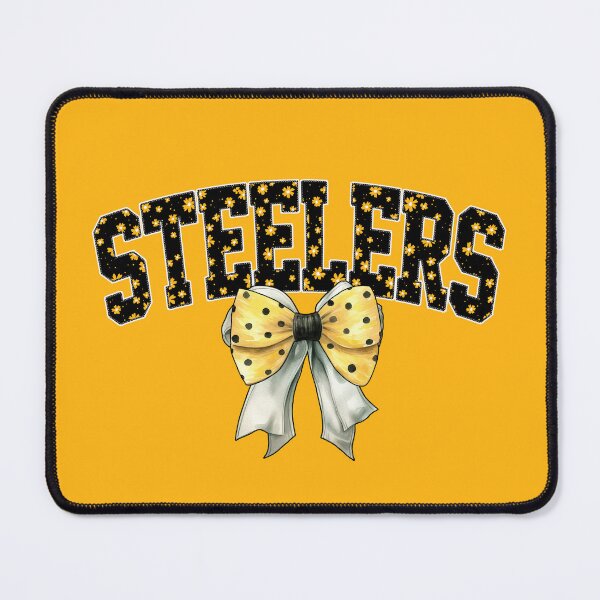 Item preview, Steelers Floral Coquette Bow Pittsburgh Football Spirit designed and sold by Floral Vintage.