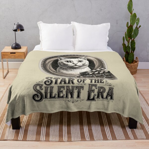 Item preview, Star of the Silent Era Funny Silent Film Cat Vintage Movie Lover Gift Idea designed and sold by FurRealStudioCo.