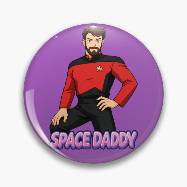 Item preview, Space Daddy Riker designed and sold by LootLogic.