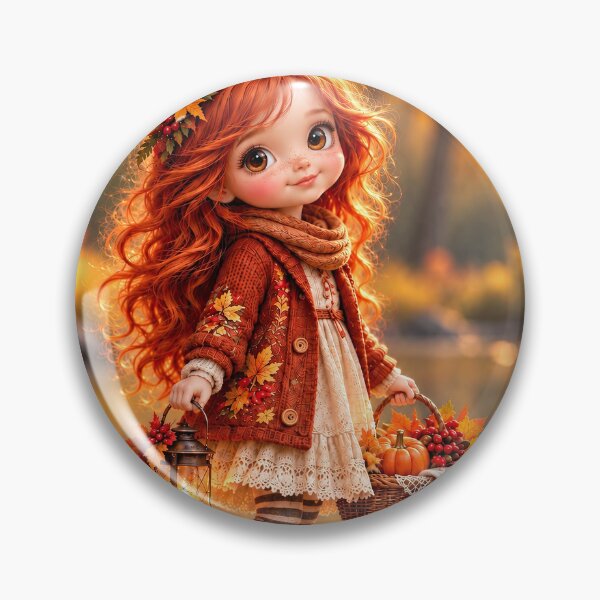 Item preview, Autumn Girl with Lantern  designed and sold by dreamybyana.