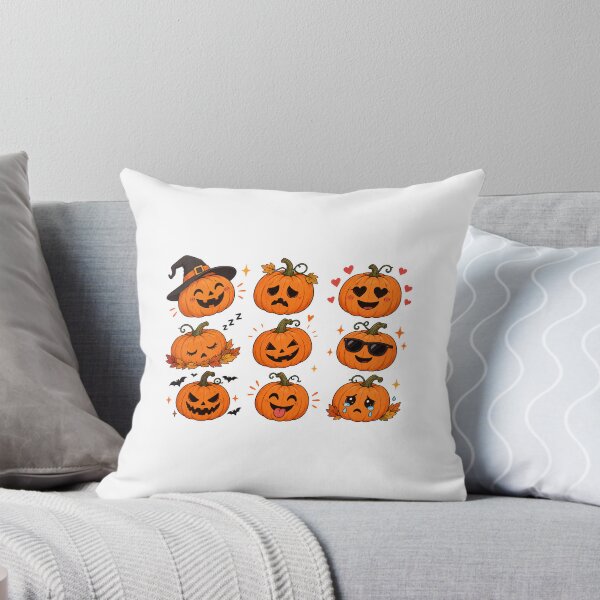 Item preview, Cute Halloween Pumpkin Faces – Funny Jack O Lantern Collection designed and sold by my-trendy-shop.