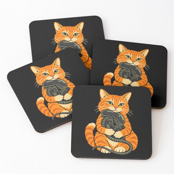 Item preview, Cat Carrying Alien funny Halloween designed and sold by Kladhadredo.
