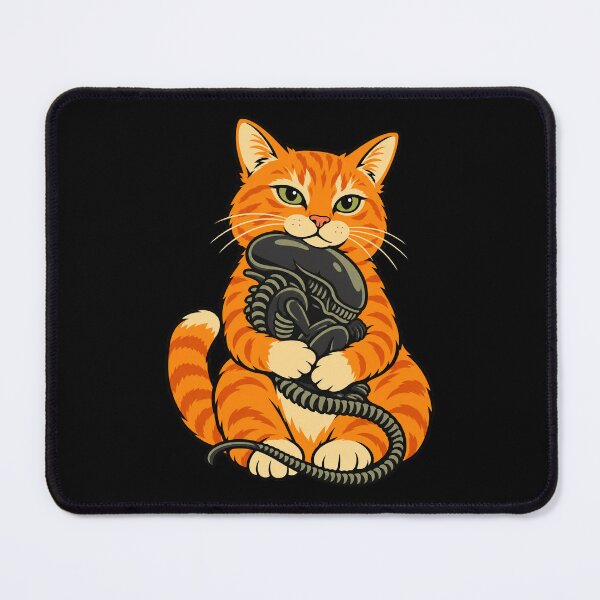 Item preview, Cat Carrying Alien funny Halloween designed and sold by Kladhadredo.