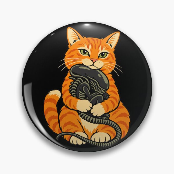 Item preview, Cat Carrying Alien funny Halloween designed and sold by Kladhadredo.