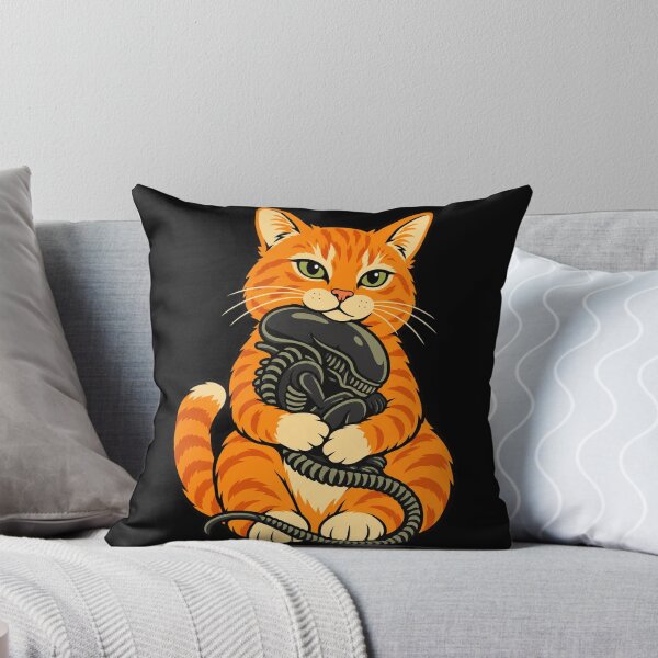 Item preview, Cat Carrying Alien funny Halloween designed and sold by Kladhadredo.