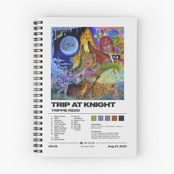 Item preview, Trip At Knight by Trippie Redd - Tracklist Art designed and sold by FourthWall Prints.