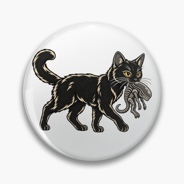 Item preview, Cat Carrying Alien funny Halloween designed and sold by Kladhadredo.