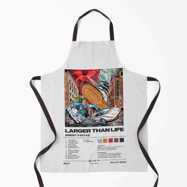 Item preview, Larger Than Life by Brent Faiyaz - Tracklist Art designed and sold by FourthWall Prints.