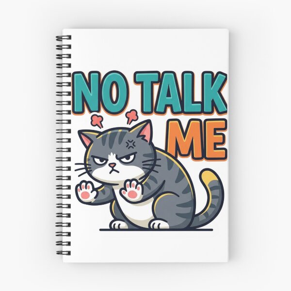 Item preview, Funny Grumpy Cat No Talk Me Sticker designed and sold by VPanPrint.