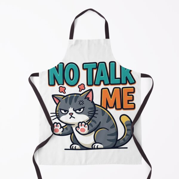 Item preview, Funny Grumpy Cat No Talk Me Sticker designed and sold by VPanPrint.