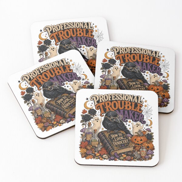 Item preview, Professional Trouble Maker Funny Crow Halloween designed and sold by JoyfullyOffbeat.