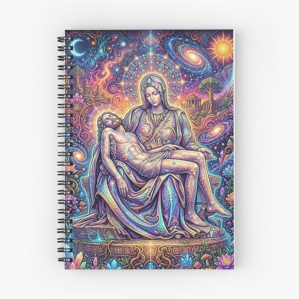 Item preview, Michelangelo's Pietà - Psychedelic Sacred Art designed and sold by Lucid Dream Pixel.
