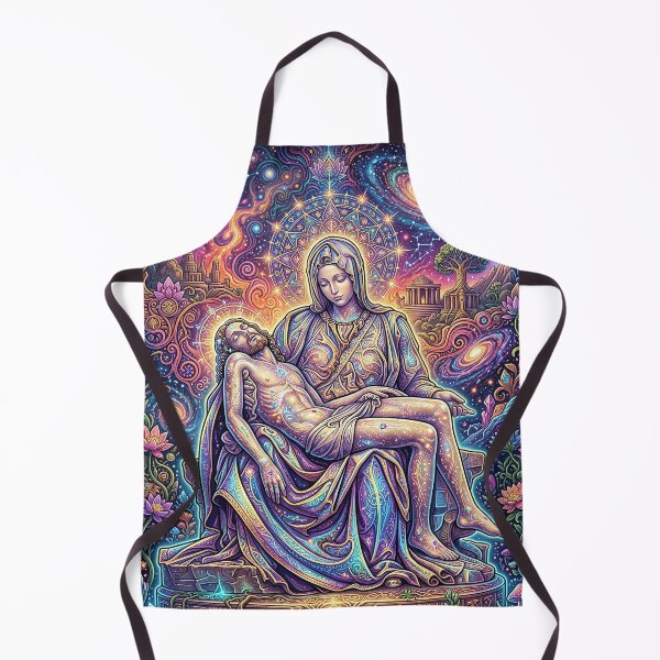 Item preview, Michelangelo's Pietà - Psychedelic Sacred Art designed and sold by Lucid Dream Pixel.