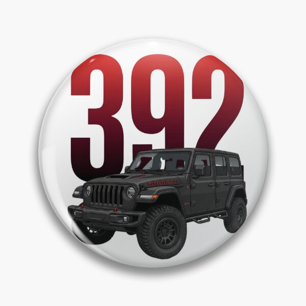 Aperçu de l'œuvre Jeep Wrangler Rubicon 392 V8 Tout-Terrain Noir 4x4 SUV Art créée et vendue par Motorline44.