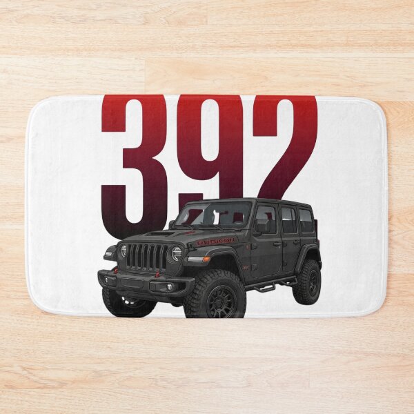 Aperçu de l'œuvre Jeep Wrangler Rubicon 392 V8 Tout-Terrain Noir 4x4 SUV Art créée et vendue par Motorline44.