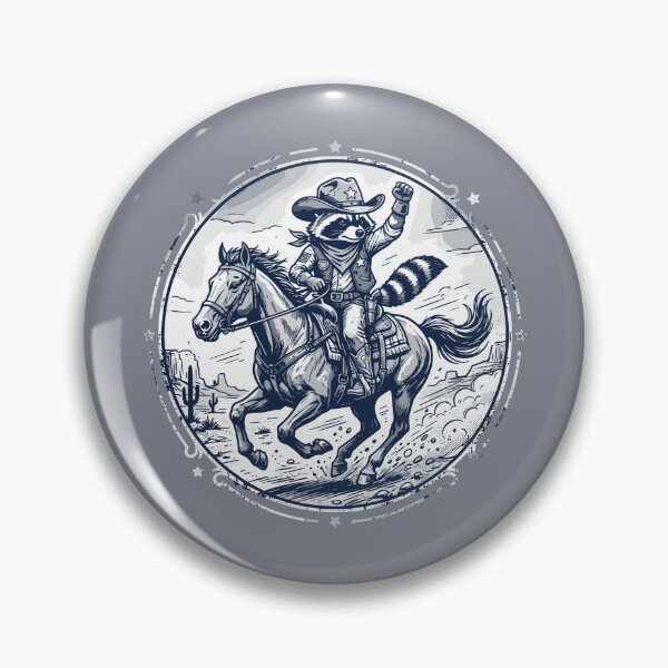 Item preview, Raccoon Cowboy Western Horse Rider Wild West designed and sold by SofiBlair.