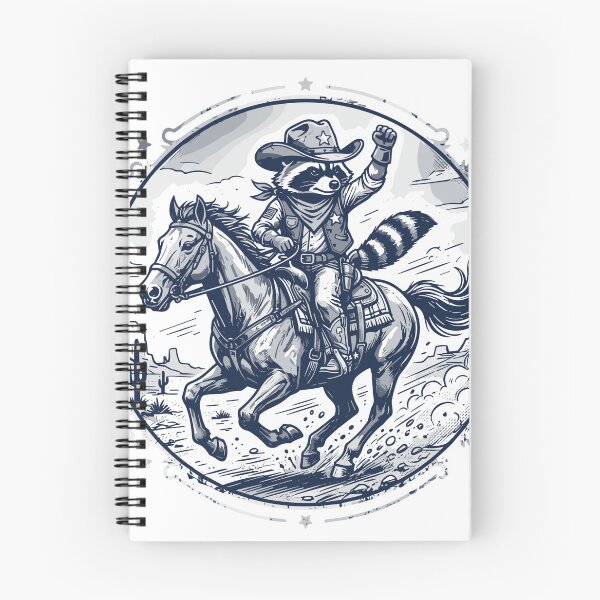 Item preview, Raccoon Cowboy Western Horse Rider Wild West designed and sold by SofiBlair.