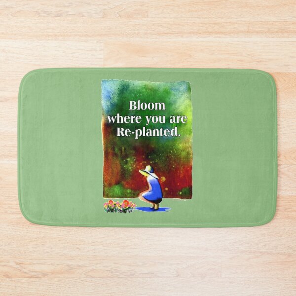 Item preview, Bloom where you are replanted, original watercolor designed and sold by aswoa.