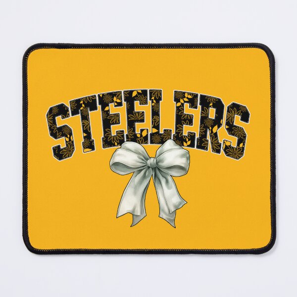 Item preview, Steelers Floral Coquette Bow Pittsburgh Football Spirit designed and sold by Floral Vintage.