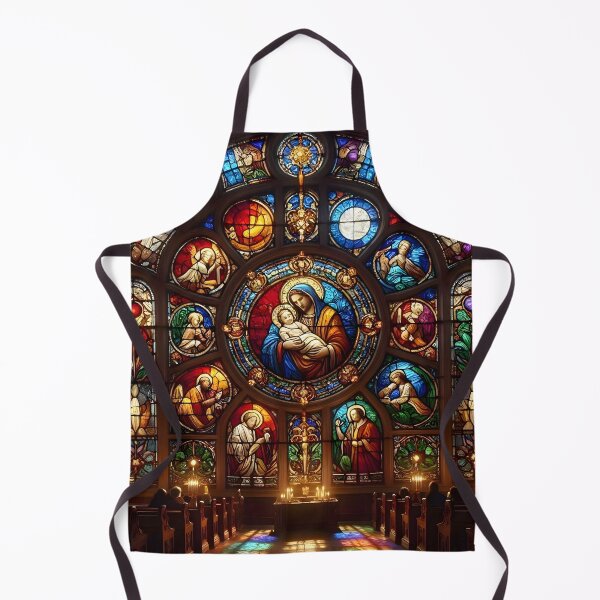 Item preview, Nativity Stained Glass Rose Window designed and sold by Sybille-Yates.