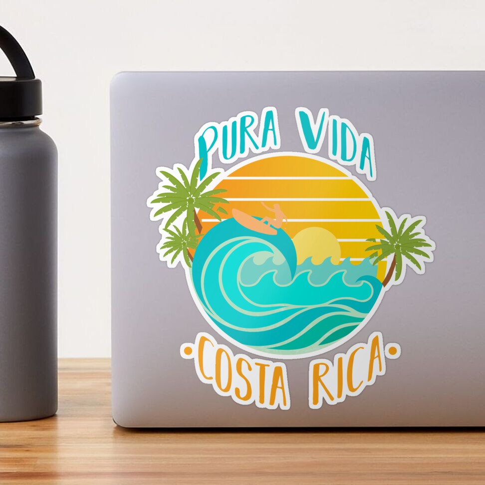 50 Stück Costa Rica Reise Stadt Landschaft Pura Vida Aufkleber Spielzeug  Briefpapier Skateboard Laptop Gitarre Pegatinas