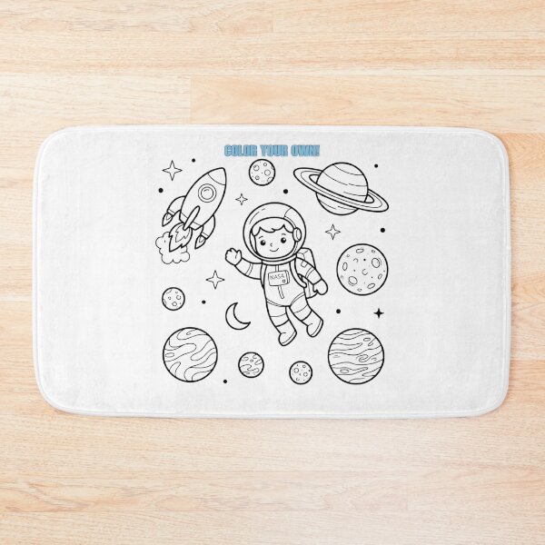 Item preview, Color Your Own Space Astronaut Cute DIY Sticker Pack designed and sold by SmartPuns.