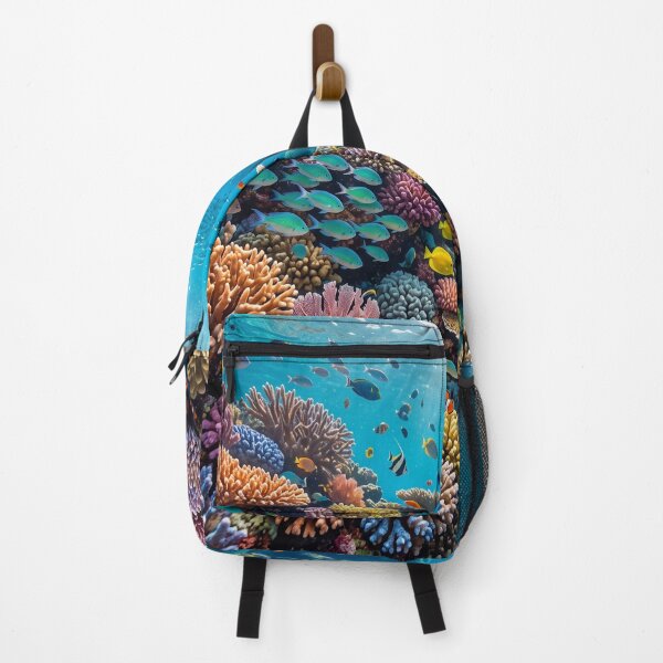 Item preview, Coral reef with many colorful fish designed and sold by Mente Creativa.