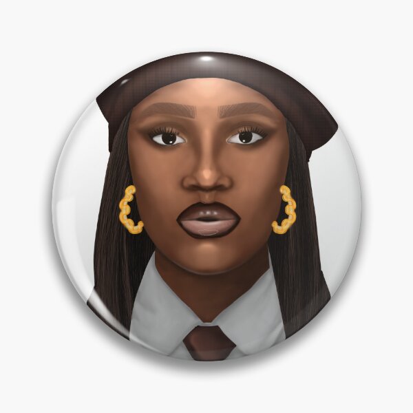 Item preview, Elegant Black Woman Portrait – Digital Fashion Illustration designed and sold by designsbyAdira.