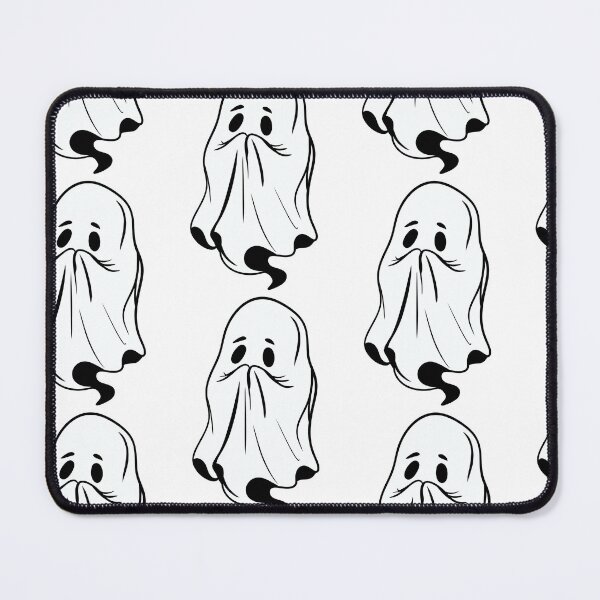 Item preview, Cute Shy Ghost Line Art — Minimalist Kawaii Halloween Sheet Ghost designed and sold by LYAN-STORE.