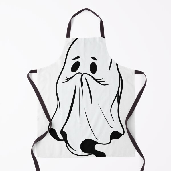 Item preview, Cute Shy Ghost Line Art — Minimalist Kawaii Halloween Sheet Ghost designed and sold by LYAN-STORE.