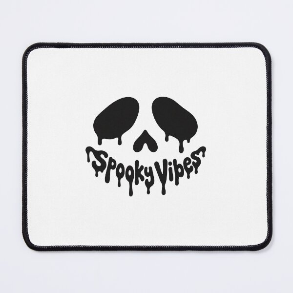 Item preview, Spooky Vibes Dripping Skull – Minimalist Black & White Halloween Aesthetic, Creepy Cute Spooky Season Design designed and sold by LumiMuse.