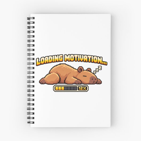 Item preview, Capybara Pixel Art: Loading Motivation designed and sold by CircinusStore.