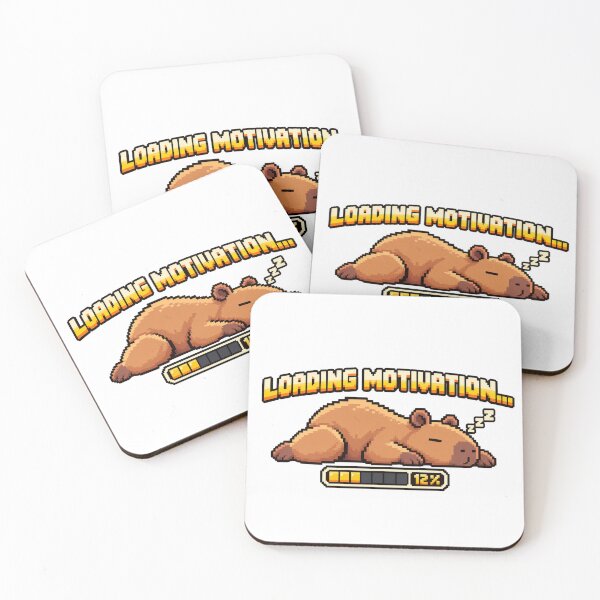 Item preview, Capybara Pixel Art: Loading Motivation designed and sold by CircinusStore.