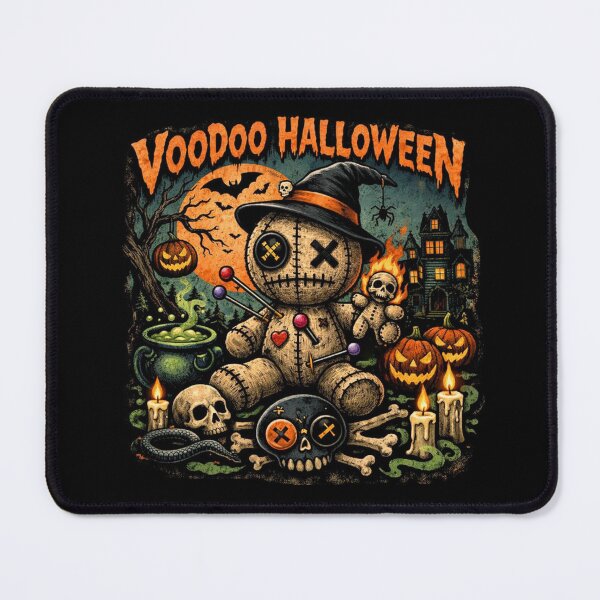Item preview, Voodoo Doll Halloween Graphic Art designed and sold by ArtsyAlgorithms.