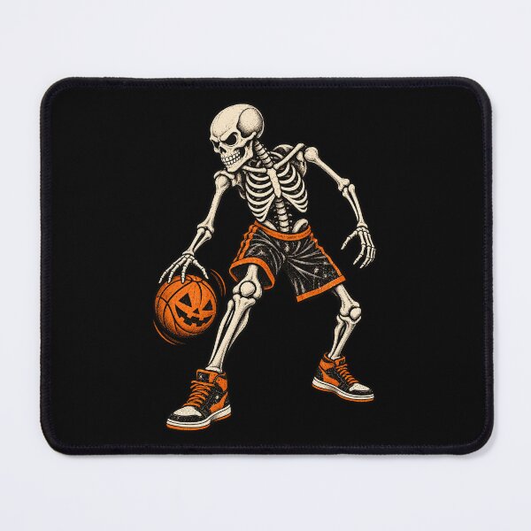 Item preview, Skeleton Basketball Player Halloween Pumpkin Sports designed and sold by Kladhadredo.