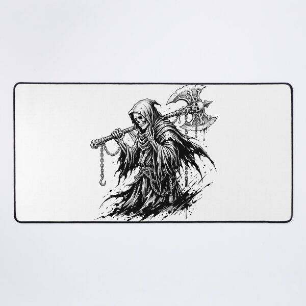 Item preview, Skeleton Executioner Holding a Large Double-Bladed Axe with Both Hands designed and sold by MisteryDesigner.