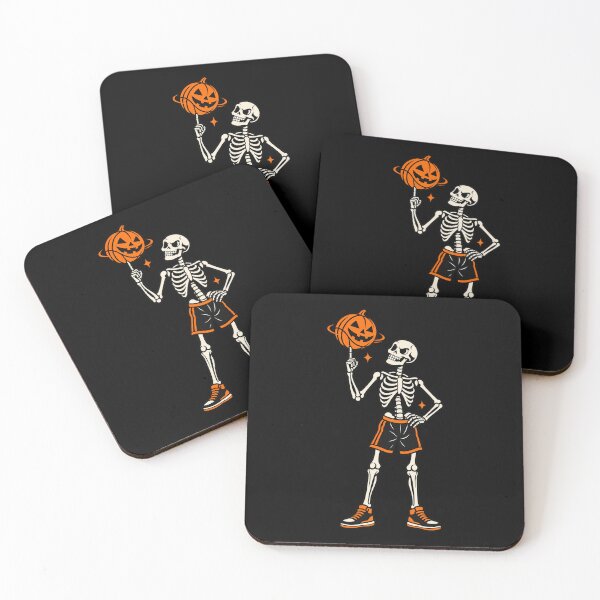 Item preview, Skeleton Basketball Player Halloween Pumpkin Sports designed and sold by Kladhadredo.