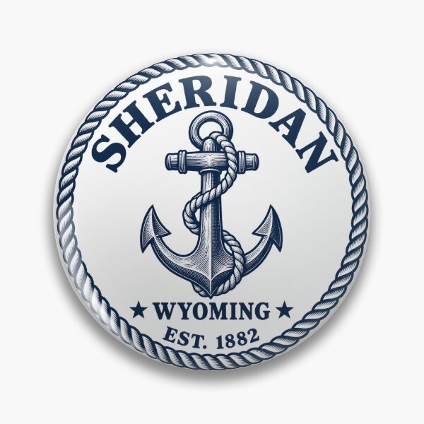 Item preview, Sheridan Wyoming Vintage Boat Anchor Nautical Graphic designed and sold by Whirx.