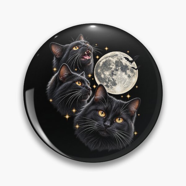 Item preview, Black Cat Full Moon Halloween Spooky Witchy Cat designed and sold by Kladhadredo.