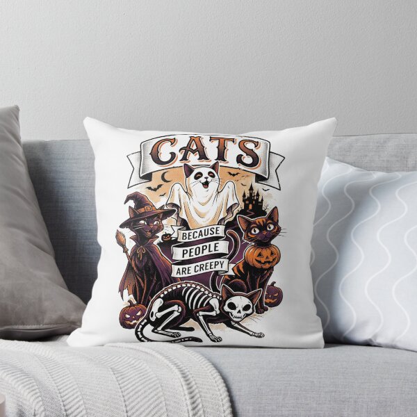 Item preview, Gatos porque la gente da miedo. Gato fantasma de Halloween. designed and sold by world+167.