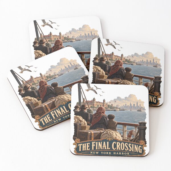 Item preview, The Final Crossing — Ellis Island to New York Harbor   designed and sold by Past in Threads.