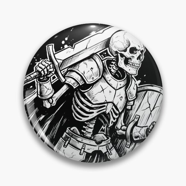 Item preview, Skeleton Knight Holding a Long Straight Sword Upright with Both Hands designed and sold by MisteryDesigner.