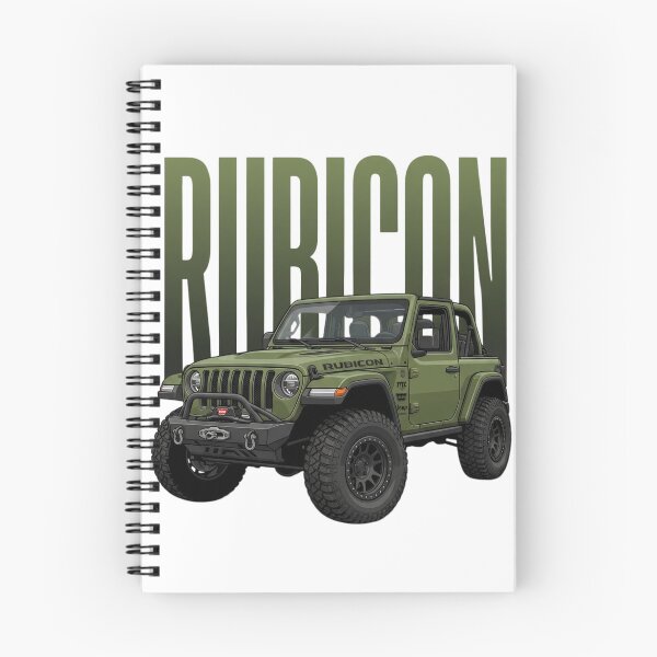 Artikelvorschau, Jeep Wrangler Rubicon Offroad Militärgrün 4x4 SUV Kunst entworfen und verkauft von Motorline44.