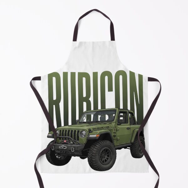 Artikelvorschau, Jeep Wrangler Rubicon Offroad Militärgrün 4x4 SUV Kunst entworfen und verkauft von Motorline44.