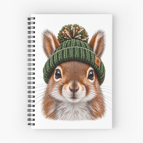 Item preview, Winter Squirrel Beanie Woodland Wildlife Art designed and sold by VGAfanatic.