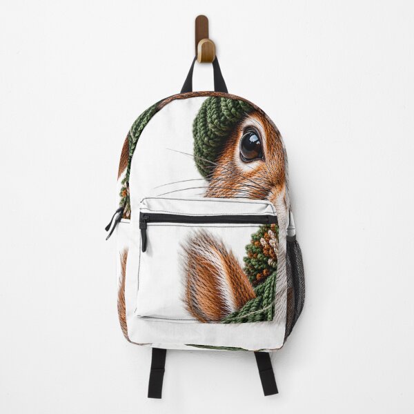 Item preview, Winter Squirrel Beanie Woodland Wildlife Art designed and sold by VGAfanatic.