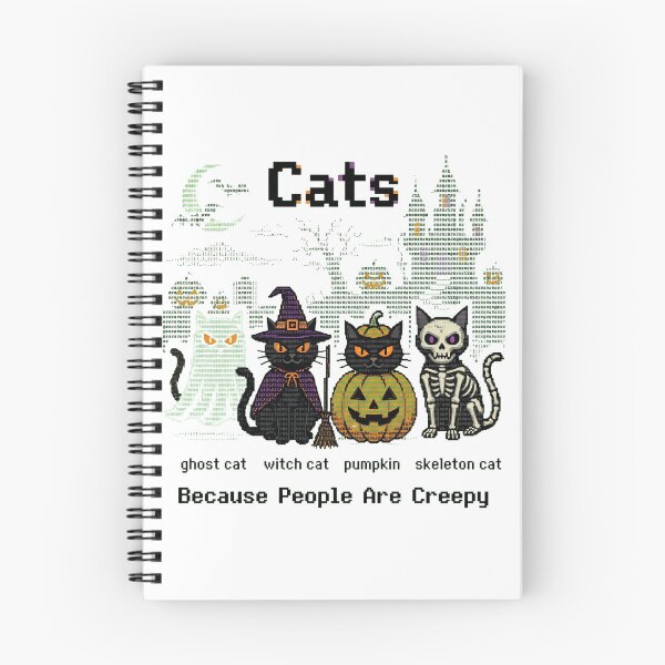 Item preview, Cats Because People are Creepy Halloween Ghost Cat designed and sold by world+167.