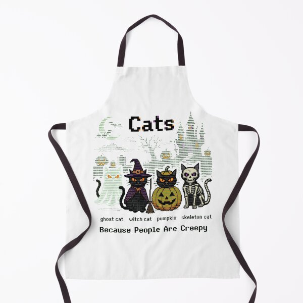 Item preview, Cats Because People are Creepy Halloween Ghost Cat designed and sold by world+167.