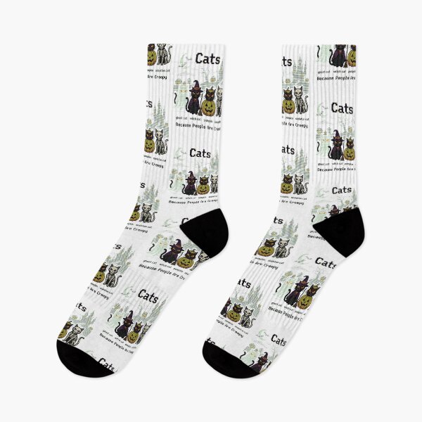 Item preview, Cats Because People are Creepy Halloween Ghost Cat designed and sold by world+167.